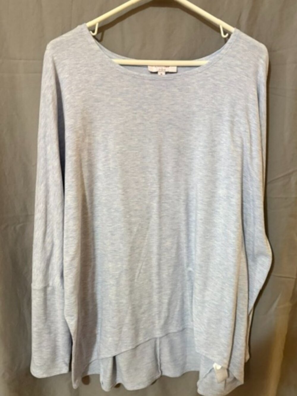 New Directions Studio XL Light Blue Dolman Long Sleeve Top SKU193